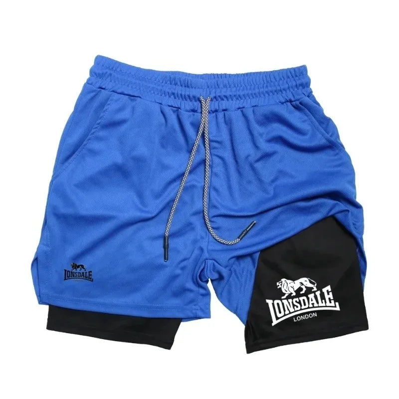 Pantalones cortos de running 2 en 1 para hombre