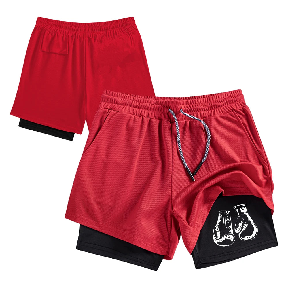Men’s Double-Layer Running Shorts