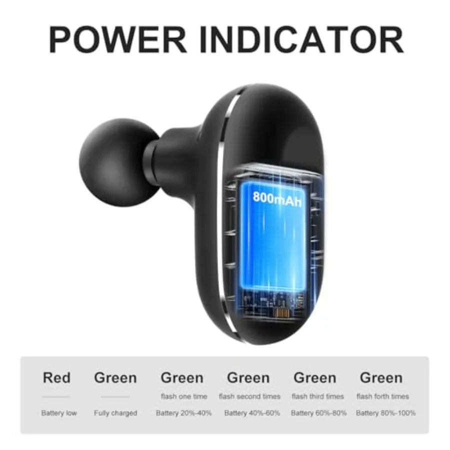 Pistola de masaje de cuello portátil