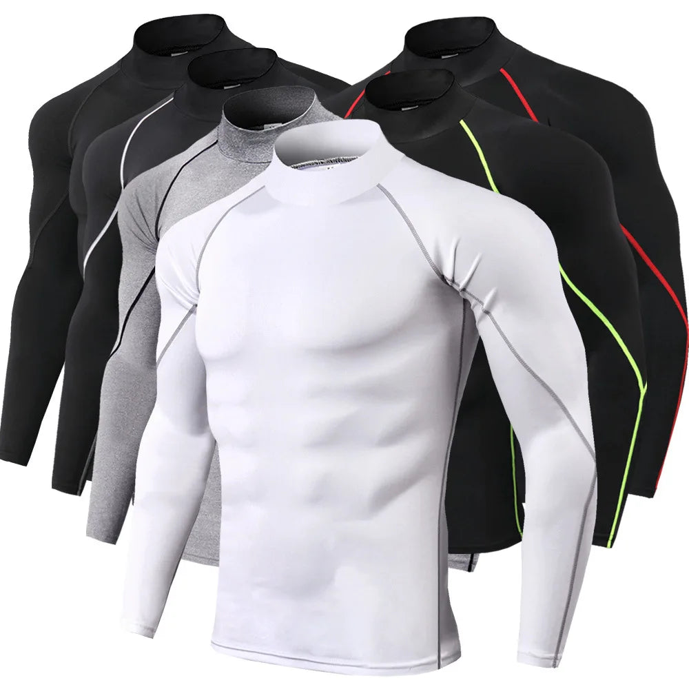 Camiseta de compresión de secado rápido para hombre