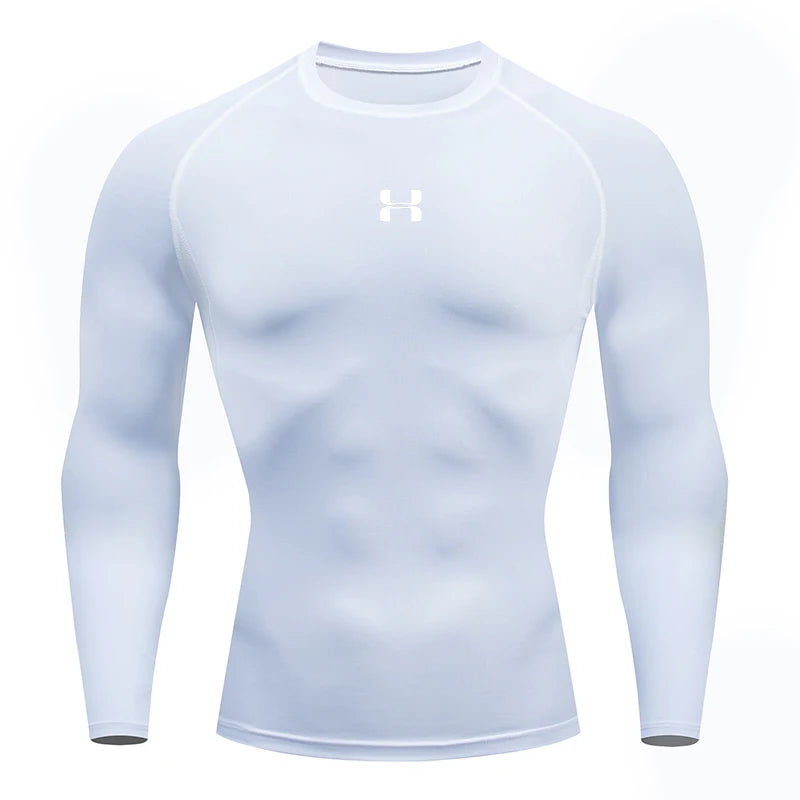 Camiseta de manga larga de secado rápido para hombre