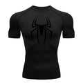 Camiseta de running con estampado de araña para hombre