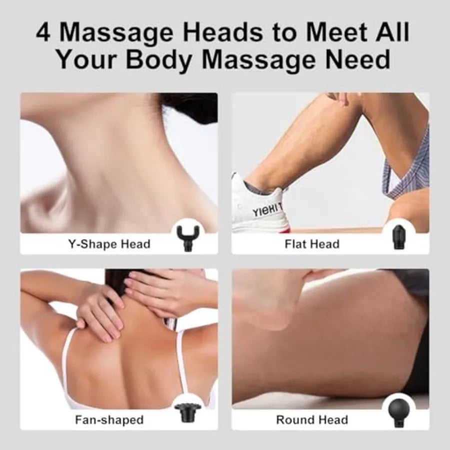 Pistola de masaje de cuello portátil