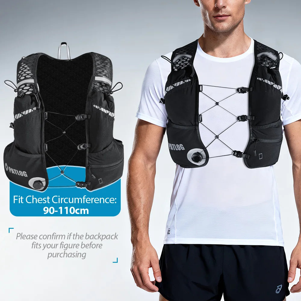 Chaleco de hidratación transpirable para trail