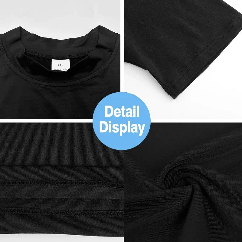 Camiseta de compresión de secado rápido para hombre