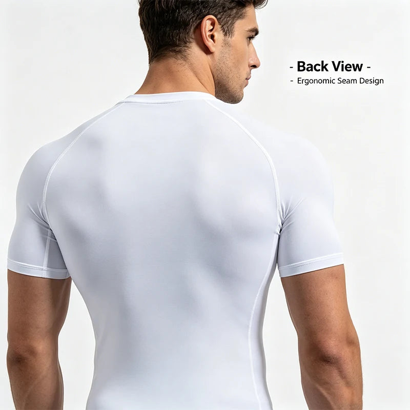 Camiseta de compresión de secado rápido para hombre