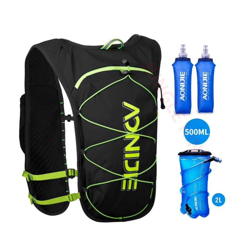 AONIJIE 2L Running Hydration Vest – Lightweight Trail Pack with Water Bladder Pocket