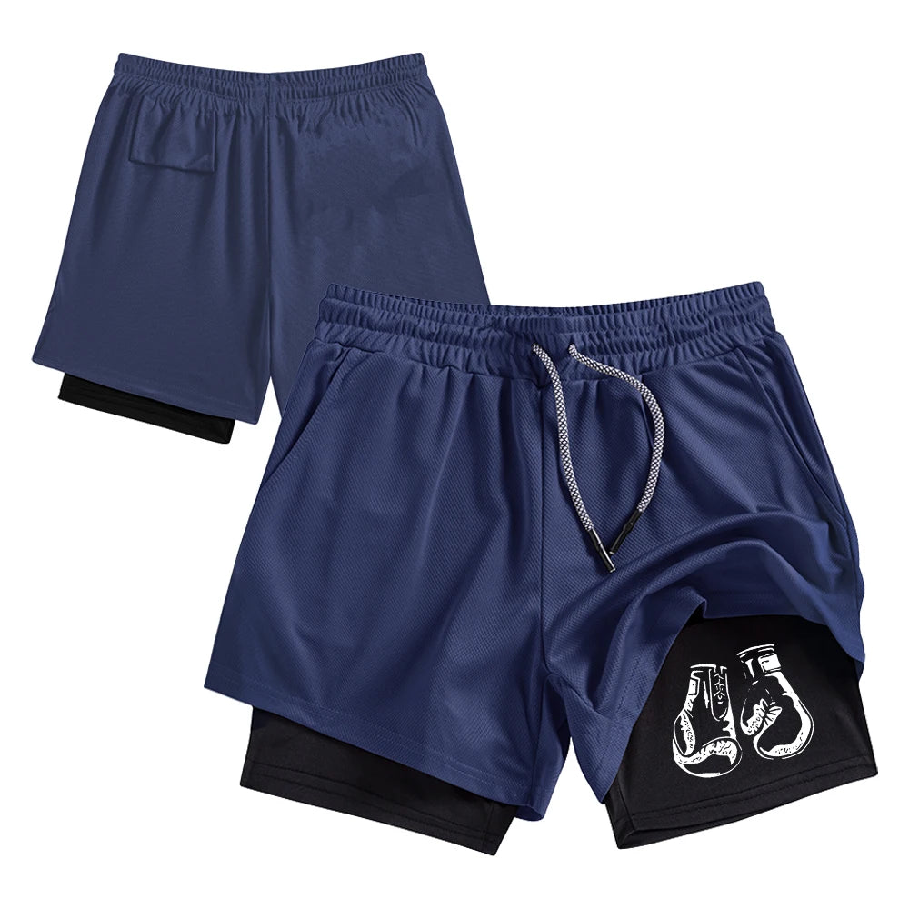 Men’s Double-Layer Running Shorts