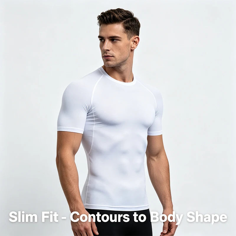 Camiseta de compresión de secado rápido para hombre