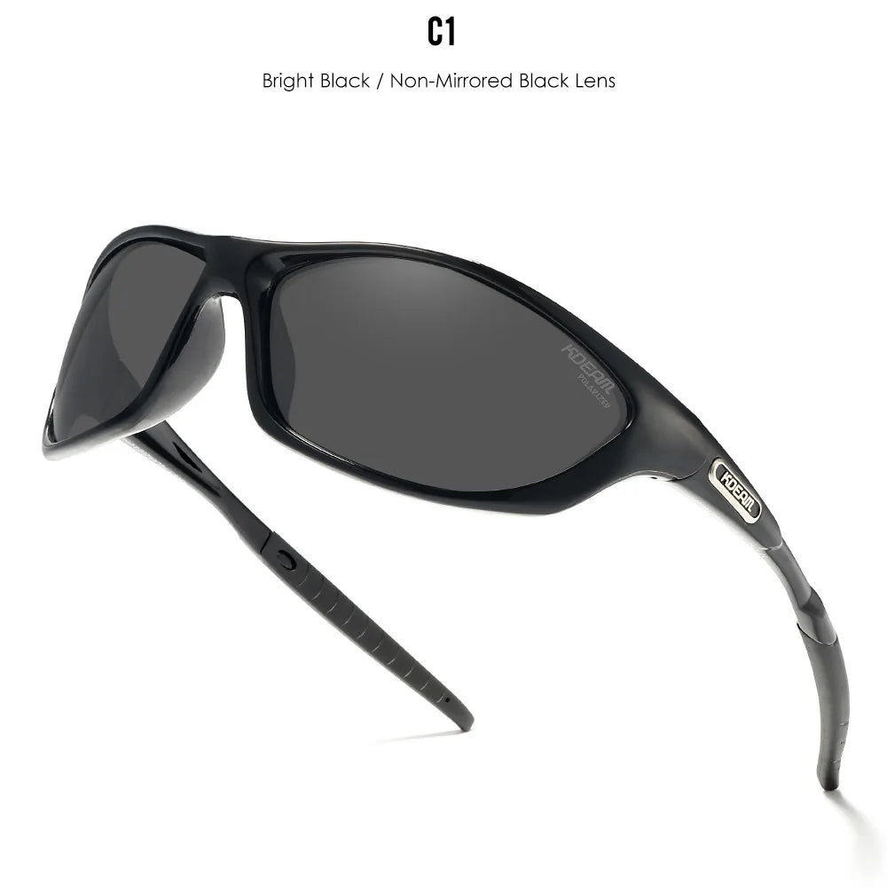 KDEAM Polarized Running Sunglasses for Men & Women – UV400 TAC Lens, TR-90 Frame