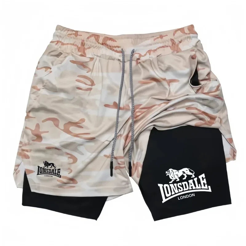 Pantalones cortos de running 2 en 1 para hombre