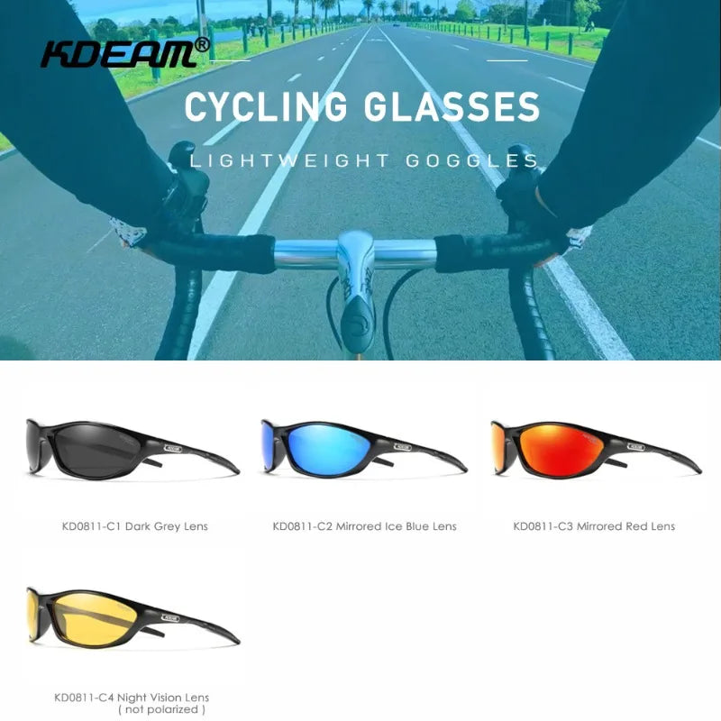KDEAM Polarized Running Sunglasses for Men & Women – UV400 TAC Lens, TR-90 Frame
