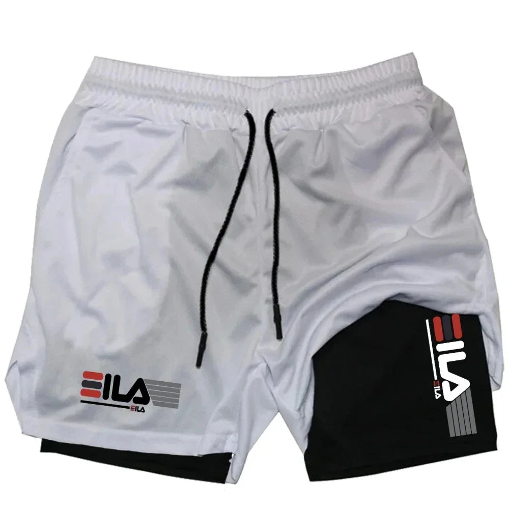 Men’s Double-Layer Sports Shorts