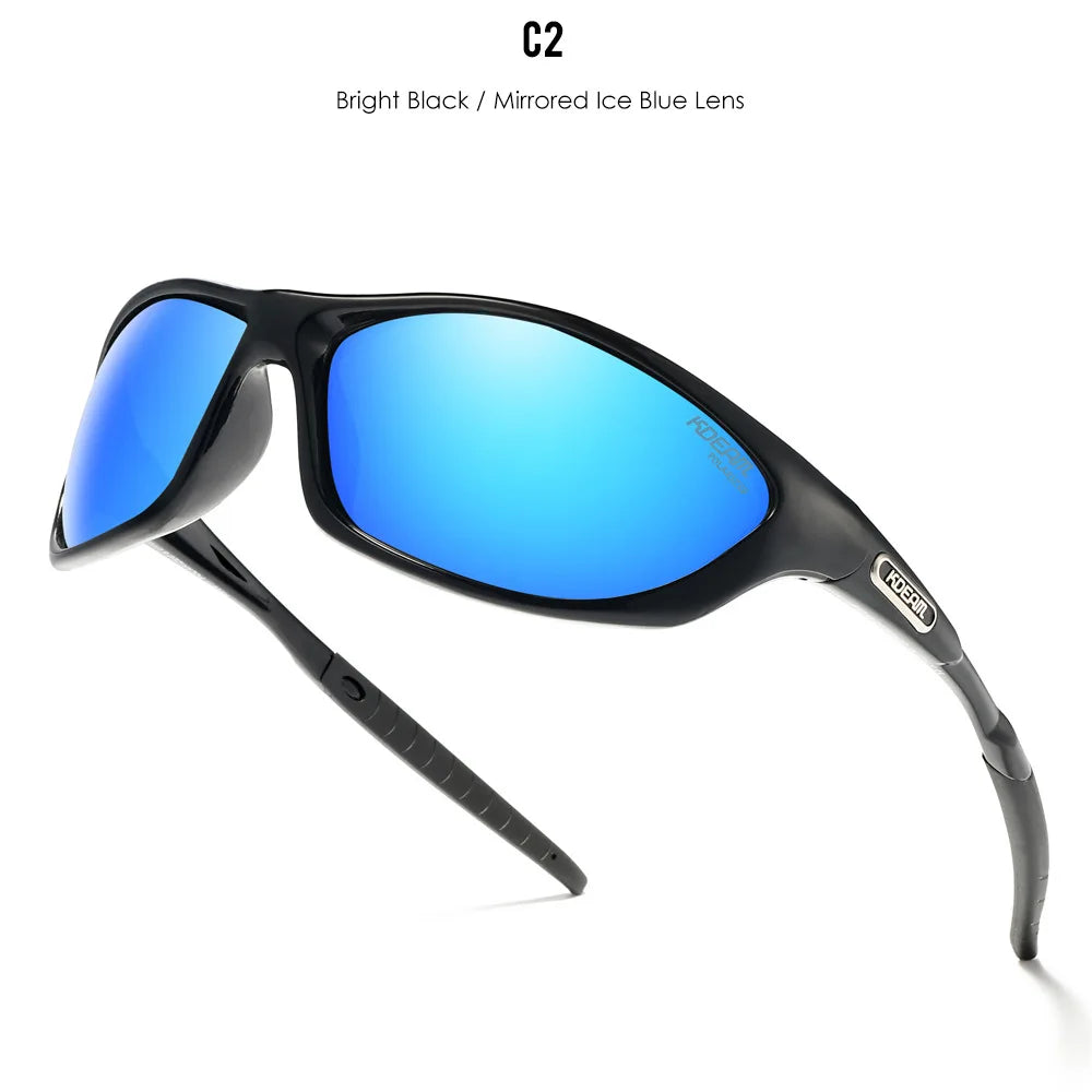 KDEAM Polarized Running Sunglasses for Men & Women – UV400 TAC Lens, TR-90 Frame