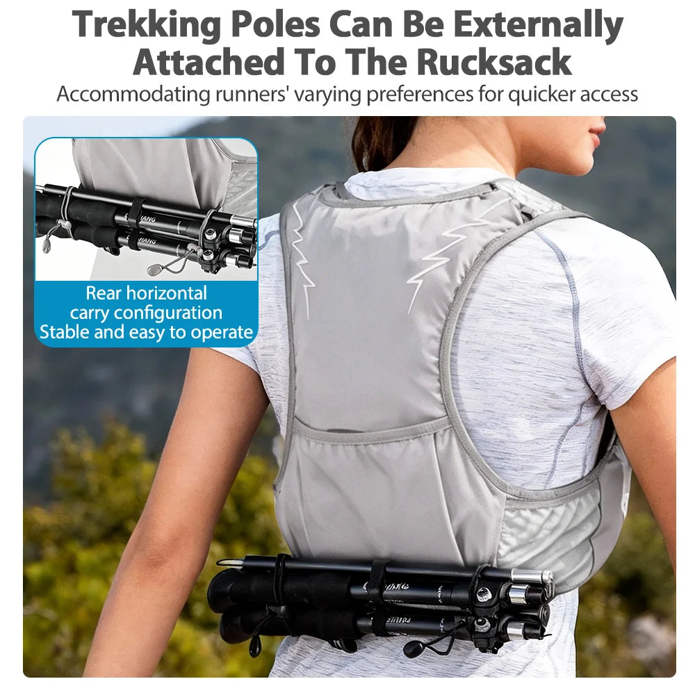 Chaleco de hidratación transpirable para trail